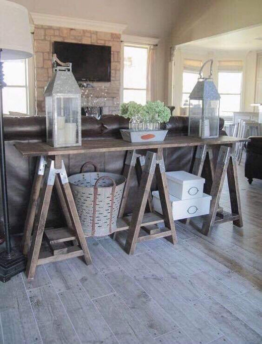 Sawhorse Console/Sofa Table Saturday January 19th, 2019 11am