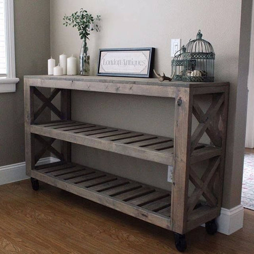 Rustic X Console Table Workshop Sunday March 3rd, 2019 @11am Kawartha Lakes