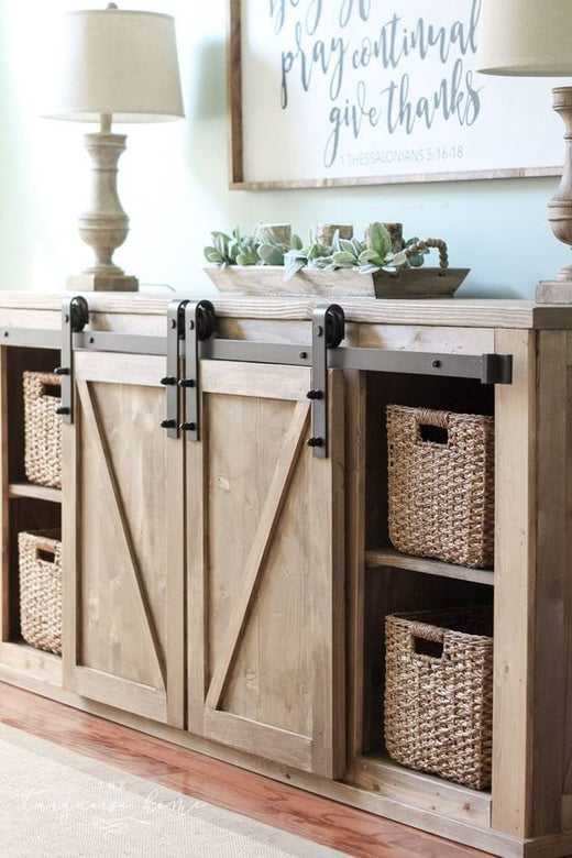 CLASS FULL Farmhouse Double Sliding Door Console Saturday May 25th @ 10am